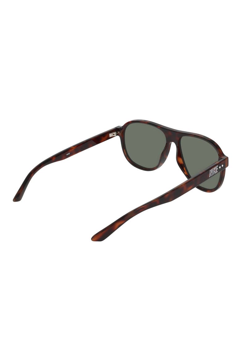 Vintage Icon 59mm Aviator Sunglasses, Alternate, color, TORTOISE / GREEN