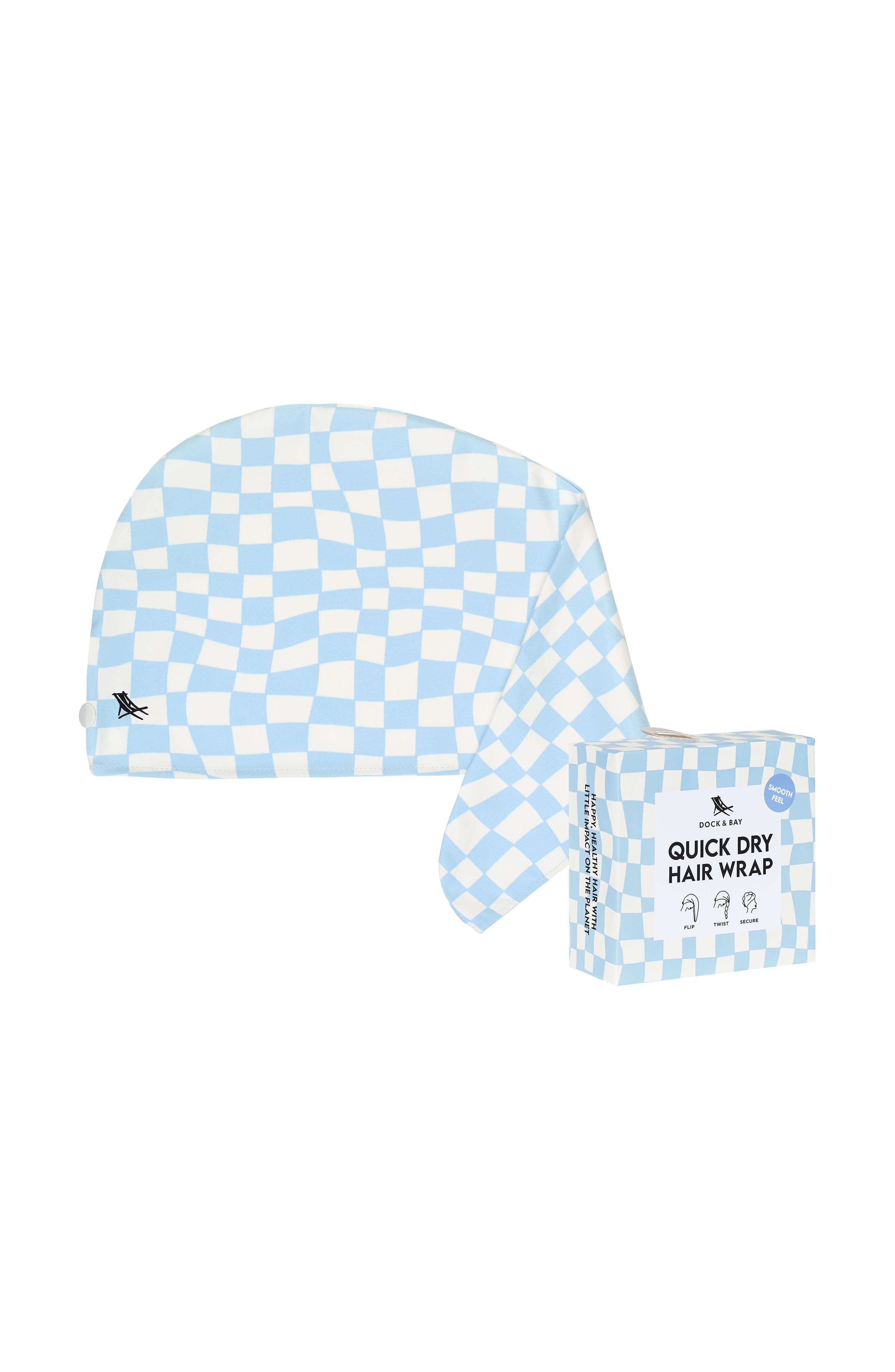 Dock & Bay Hair Wrap in Surf Check 