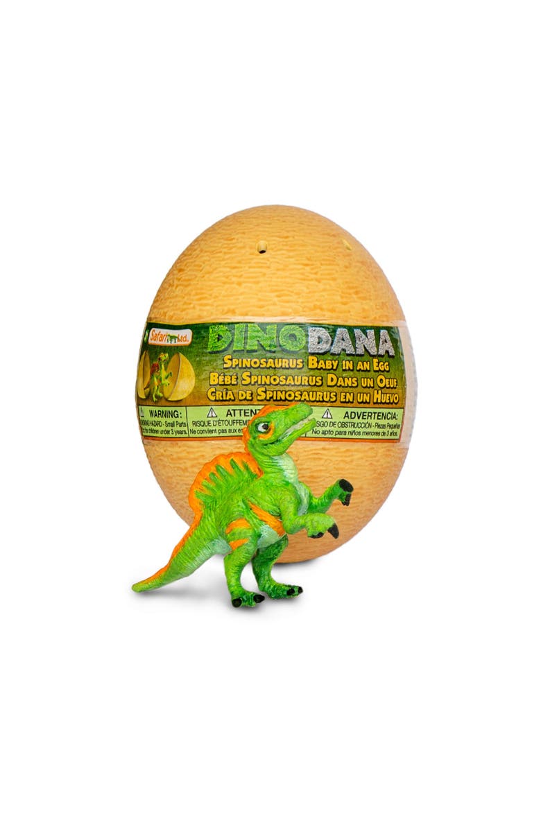Safari Ltd. Dino Dana Spinosaurus Baby with Egg Kids Toy Figure, Main, color, NO COLOR