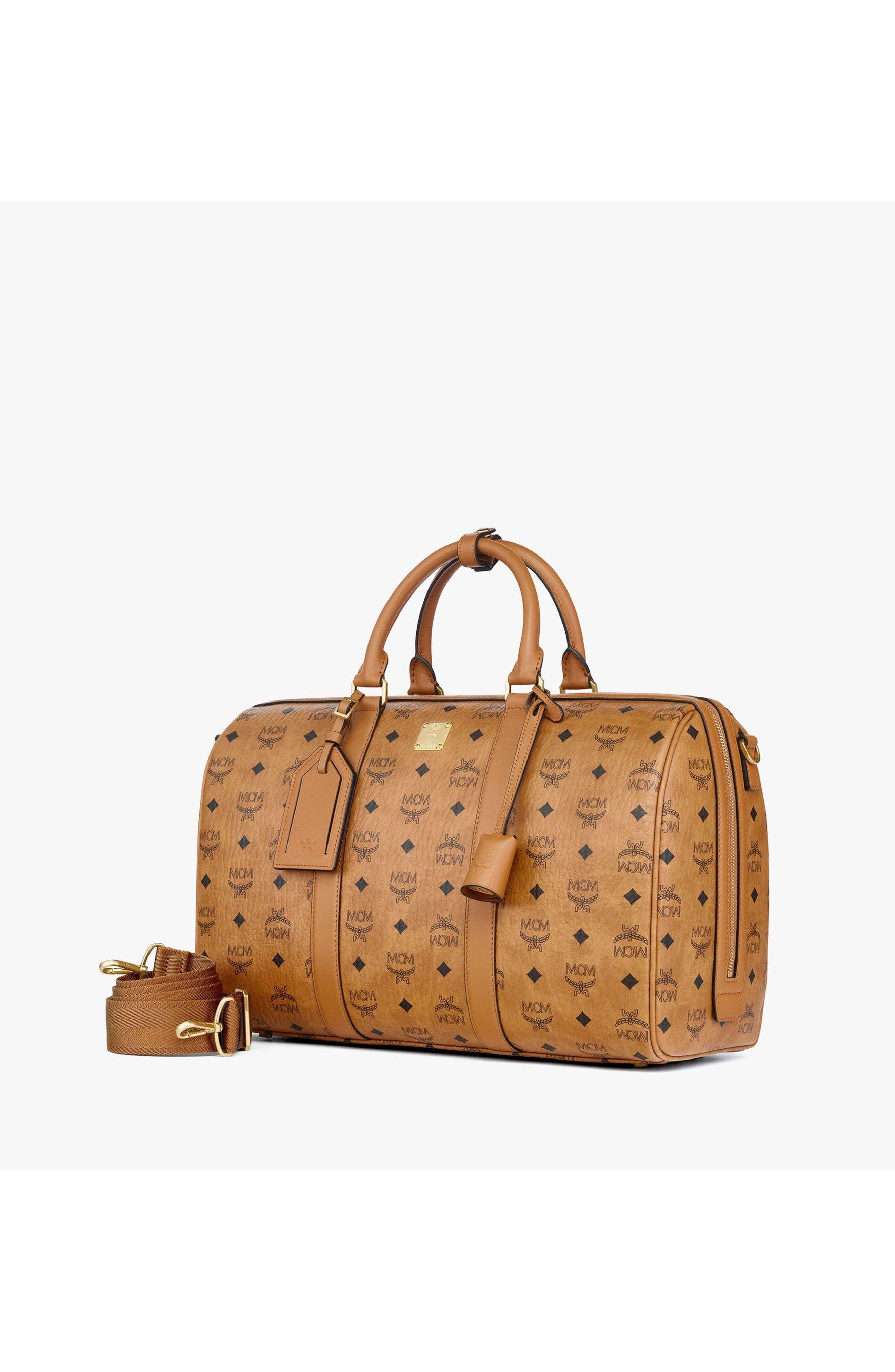 Ottomar Weekender Bag in Visetos, Alternate, color, Cognac
