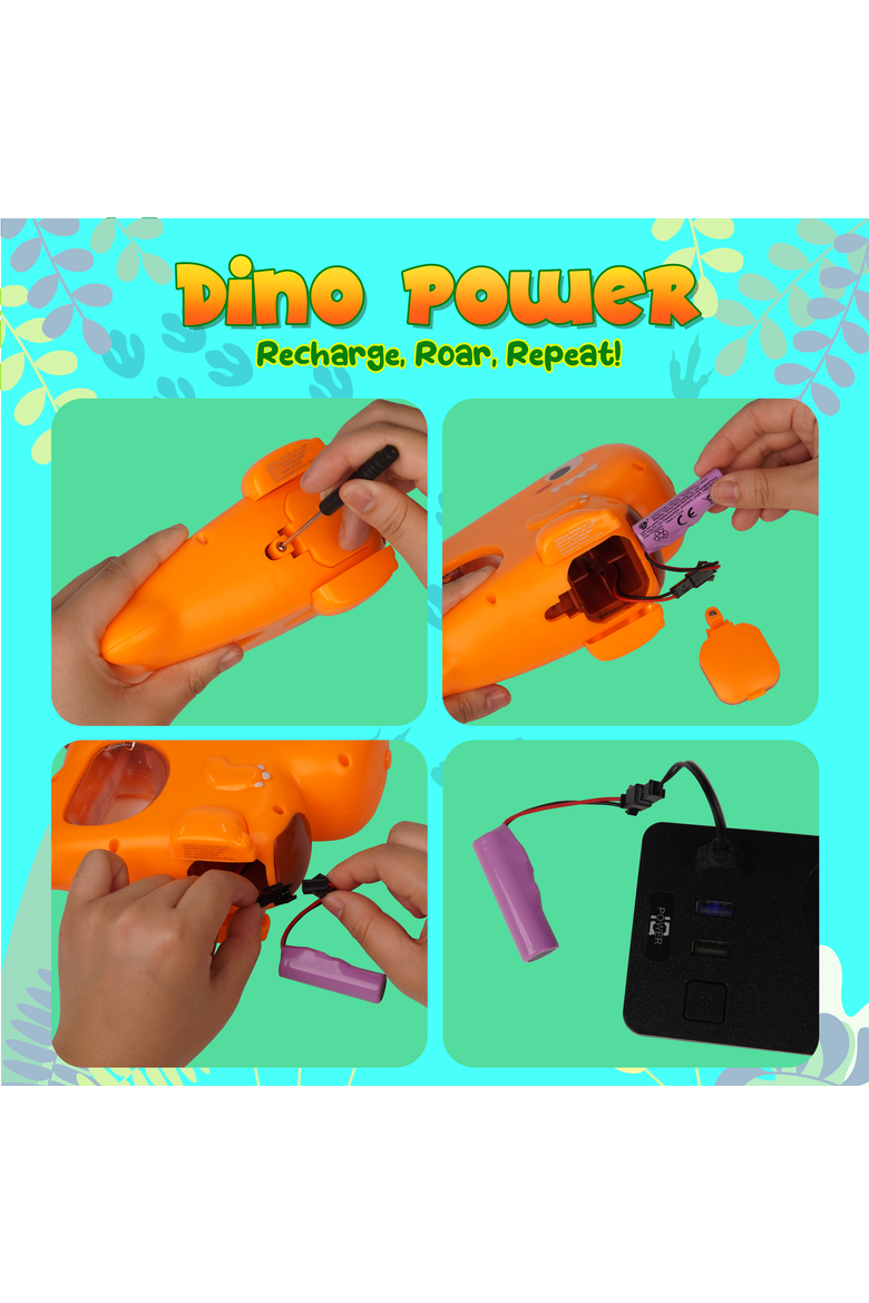 Green And Orange Dino Water Blaster, Alternate, color, Orange And Green