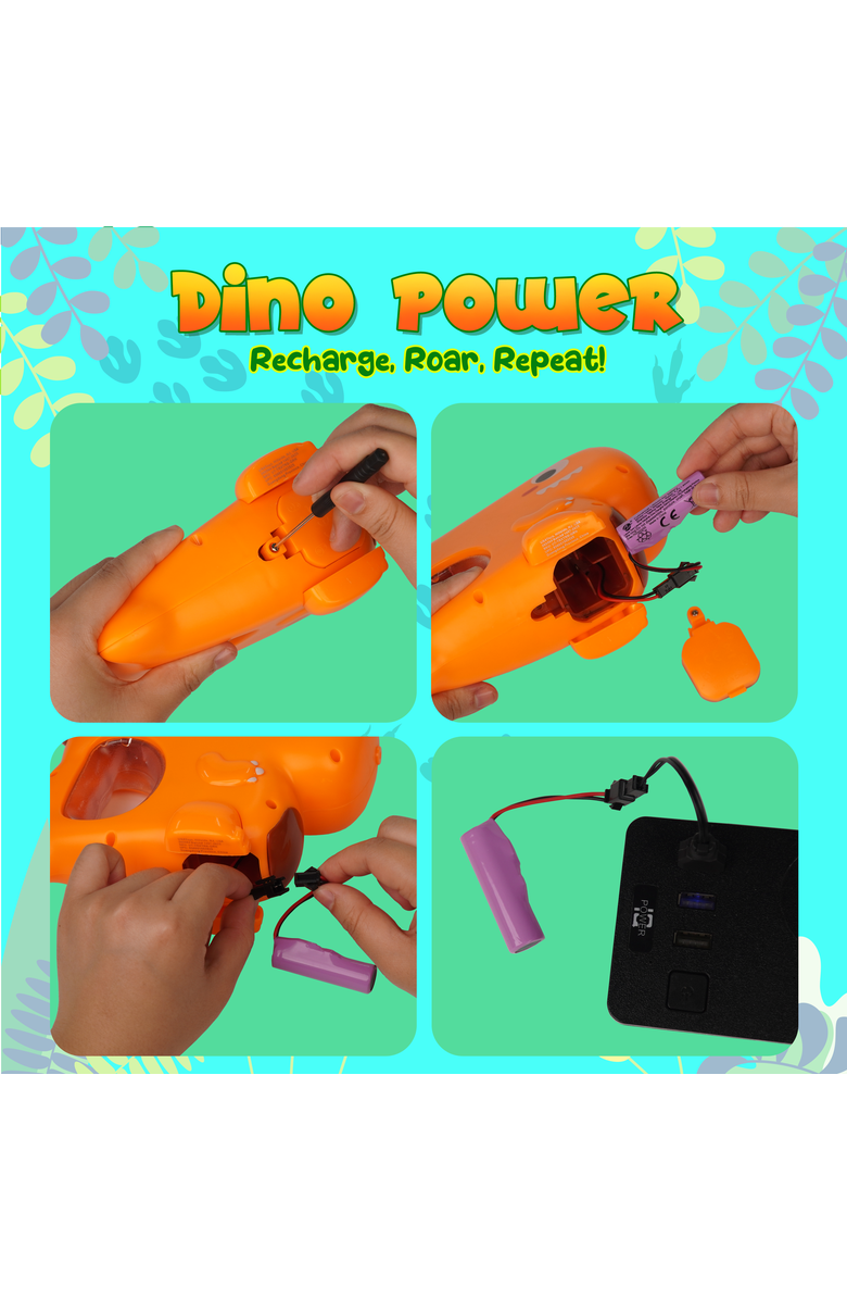 USA Toyz Green And Orange Dino Water Blaster, Alternate, color, Orange And Green