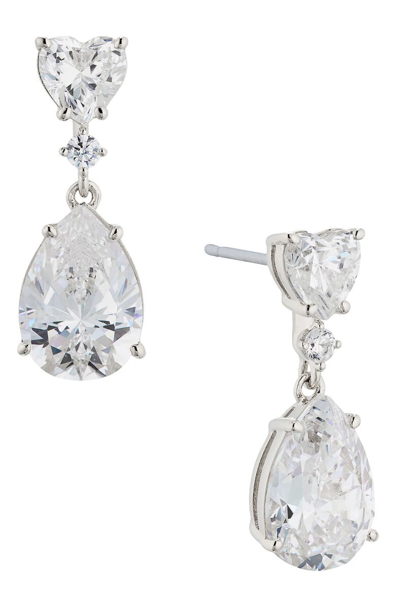 Nadri Cora Cubic Zirconia Drop Earrings, Main, color, 