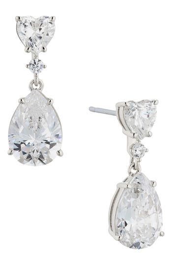 NADRI NADRI CORA CUBIC ZIRCONIA DROP EARRINGS