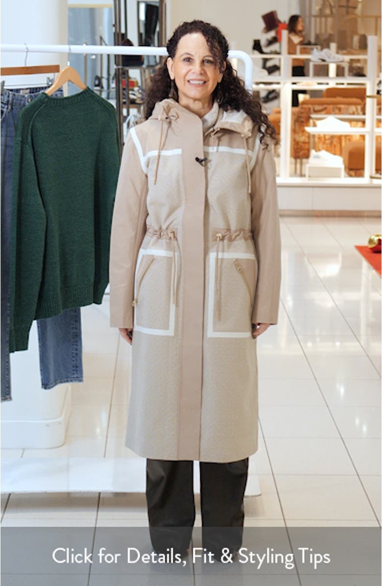 Jana-HT Houndstooth 3-Layer Tech Raincoat, sales video thumbnail