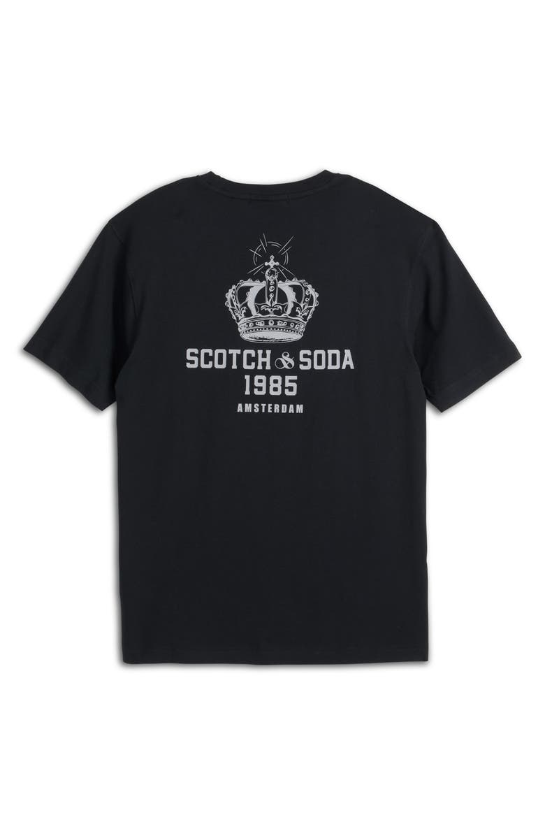 Scotch & Soda Short Sleeve Graphic T-Shirt, Alternate, color, Anthracite