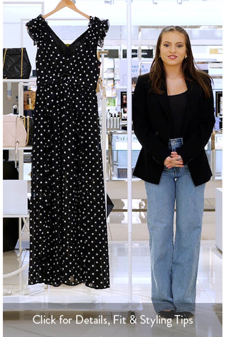 Metallic Maxi Ruffle Dress video