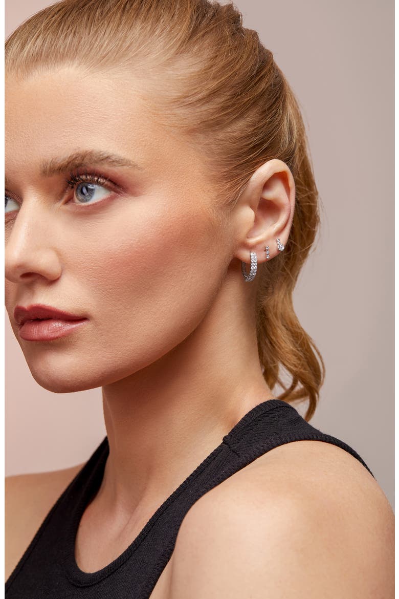 Audrey Diamond Stud Earrings (Nordstrom Exclusive), Alternate, color, 18KW