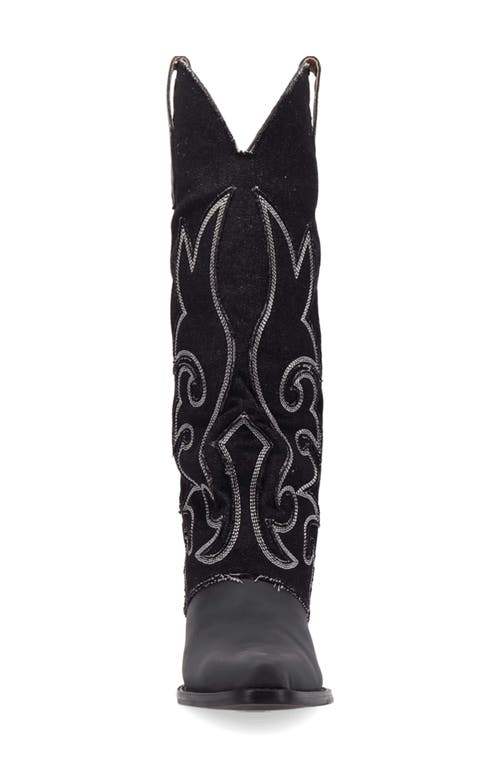 Dingo Knee High Western Boot In Black