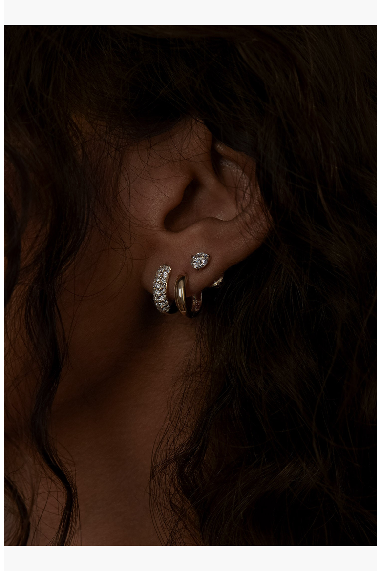 Classic Huggie Earrings, Alternate, color, Pair