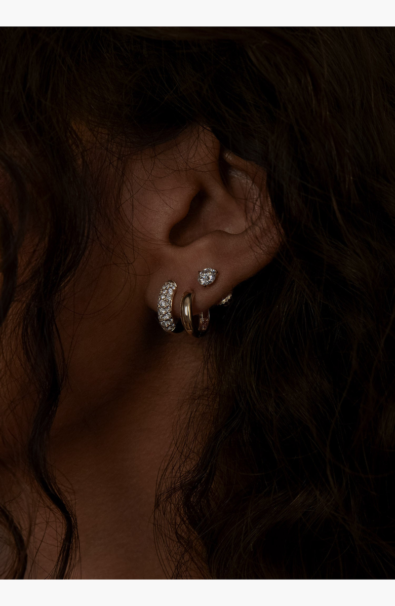 Kinn Classic Huggie Earrings, Alternate, color, Single