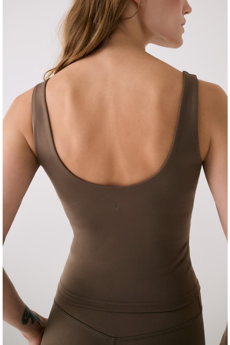 Serene Support Tank, Alternate, color, MOCHA