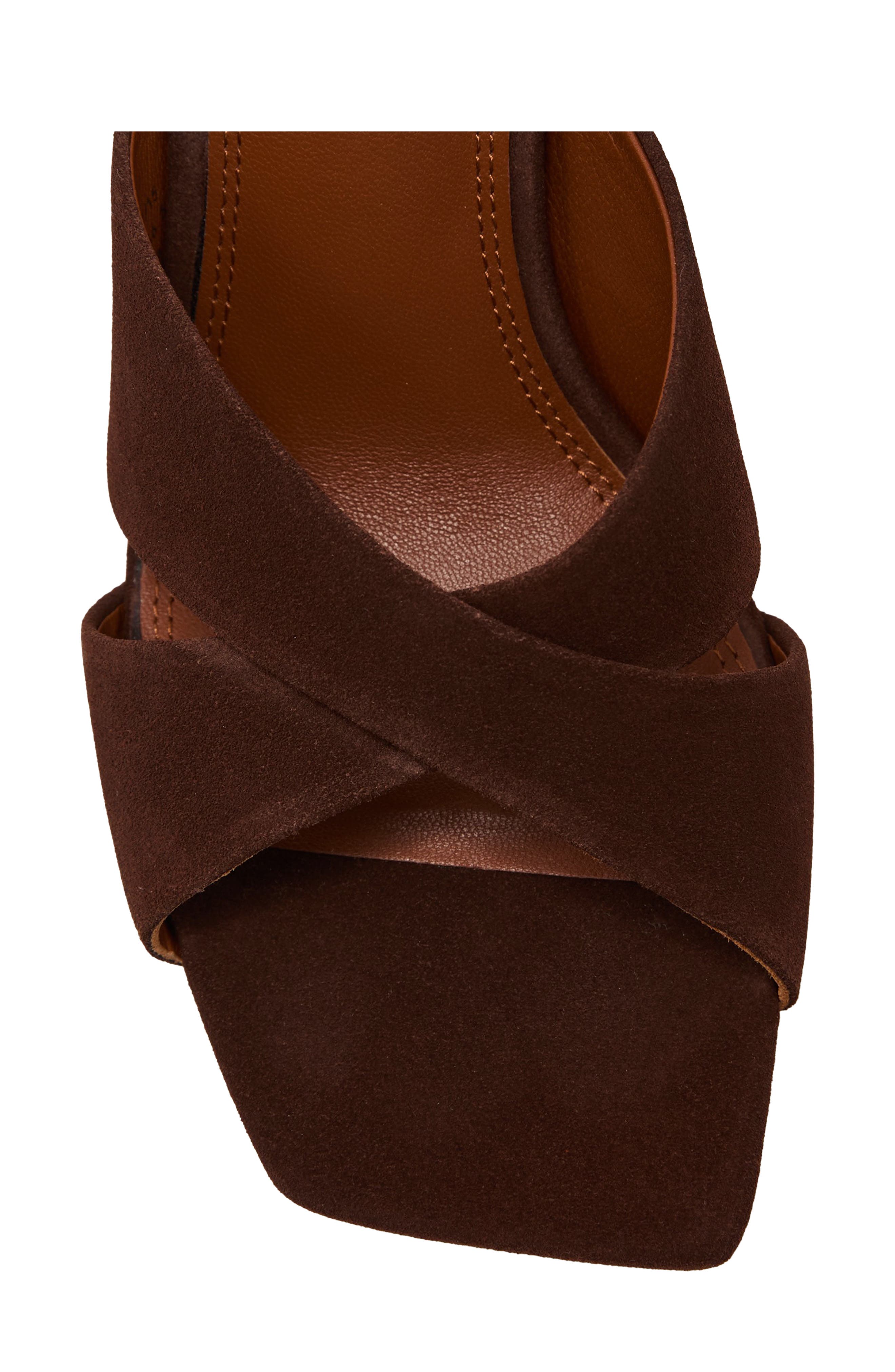 Rochelle Leather Slide Sandal, Alternate, color, CHOCOLATE