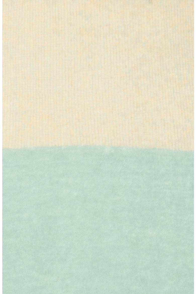 Colorblock Lambswool & Angora Blend Knit Scarf, Alternate, color, BAT BLUE