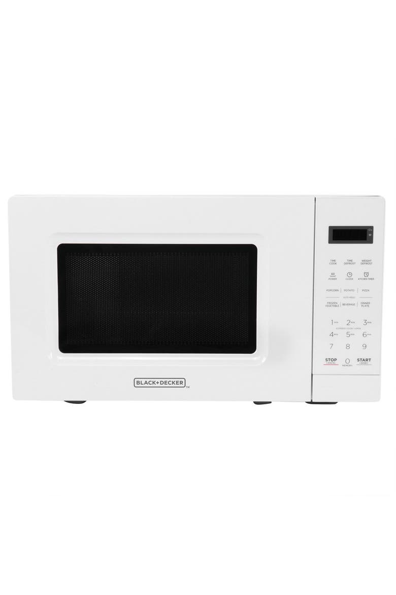 0.7 Cu Ft LED Digital Microwave Oven, Main, color, White