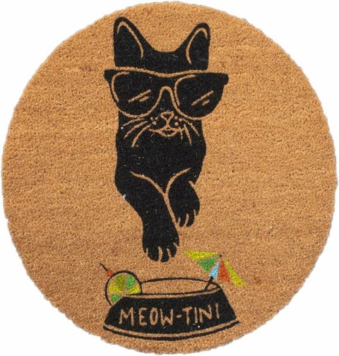 Round Core Refill For 24 X 24" Convertible Entrance Mat, Meowtini