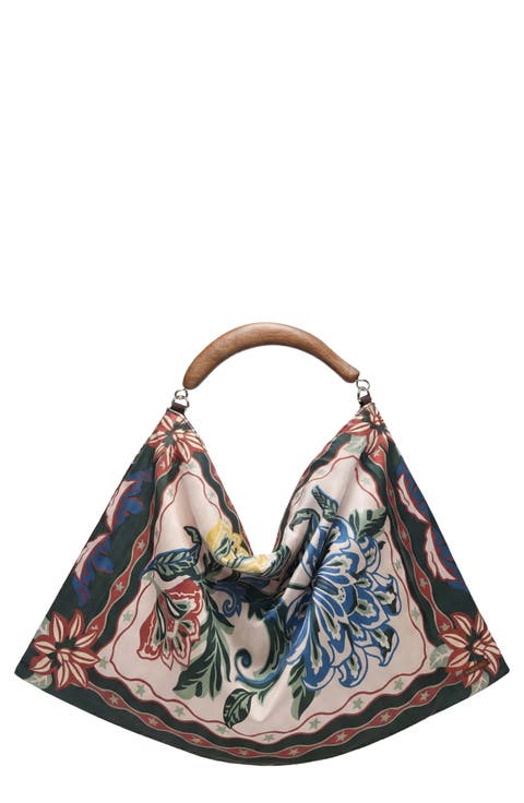 Large Velvet Hobo Bag