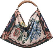 FARM Rio Large Velvet Hobo Bag