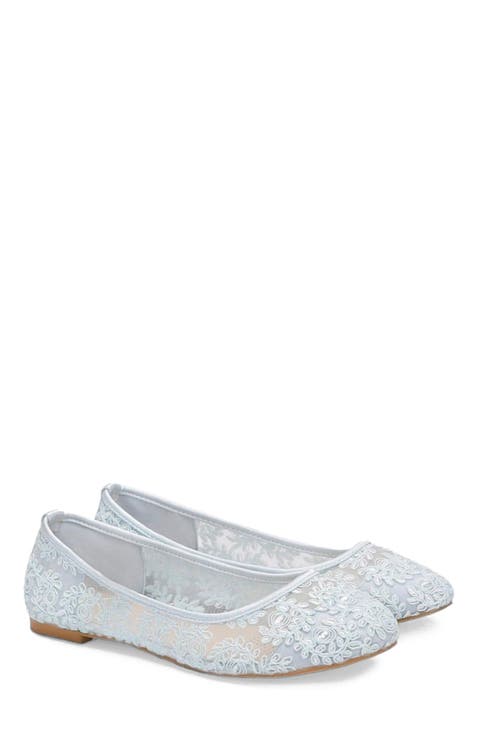 Baba Crochet Lace Ballet Flats