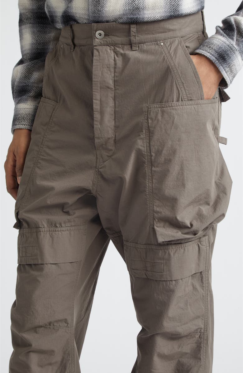 Rick Owens DRKSHDW Stefan Cotton Cargo Pants, Alternate, color, Dust