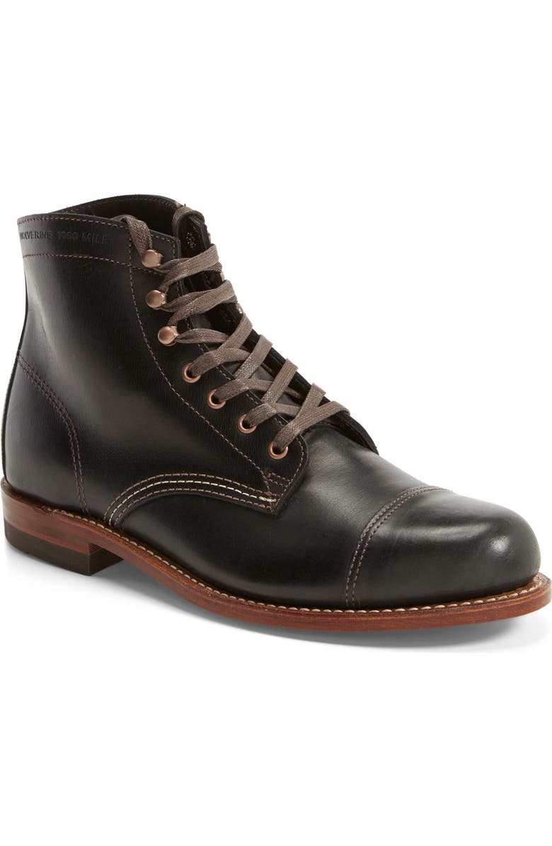 Wolverine '1000 Mile - McClean' Leather Cap Toe Boot, Main, color,