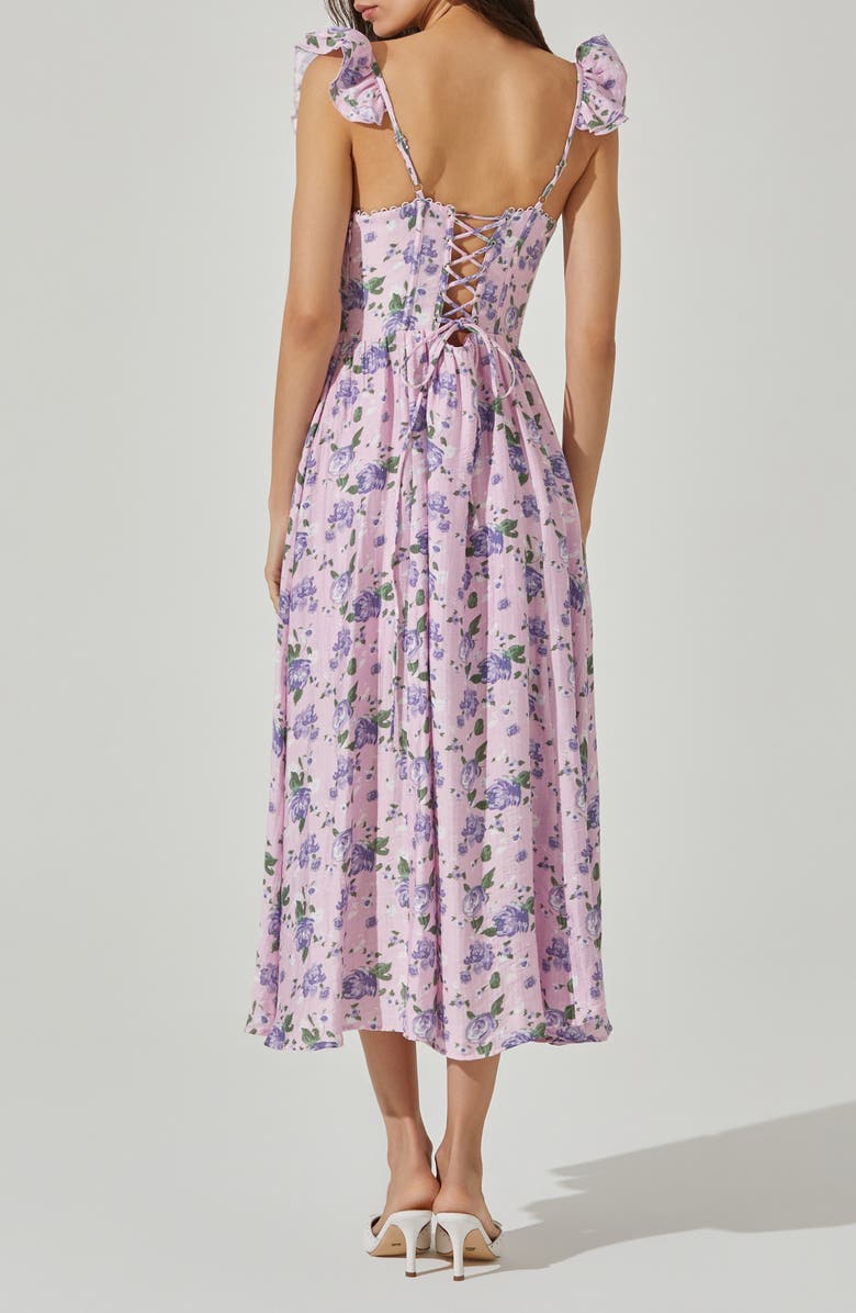 ASTR the Label Wedelia Floral Print A-Line Dress, Alternate, color,