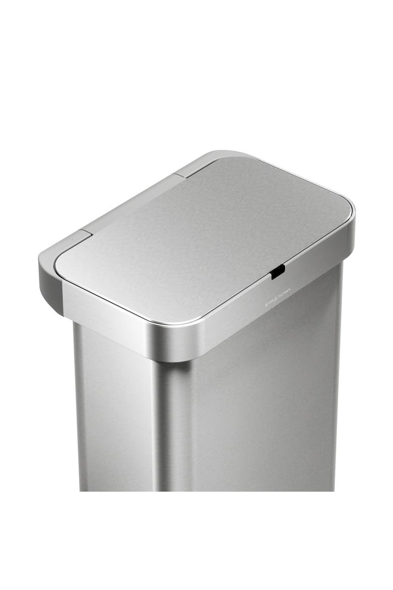58L rectangular sensor can with voice and motion control, Alternate, color, Brushed