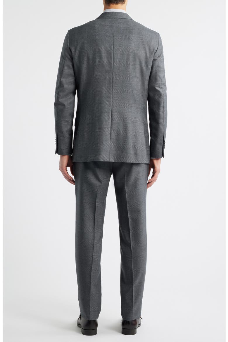 Hartford Classic Fit Charcoal Grey Glen Check Wool Suit, Alternate, color, CHARCOAL