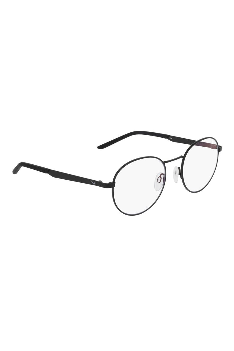 Traveler Drift 51mm Round Blue Light Blocking Reading Glasses, Alternate, color, MATTE BLACK / BLUE LIGHT