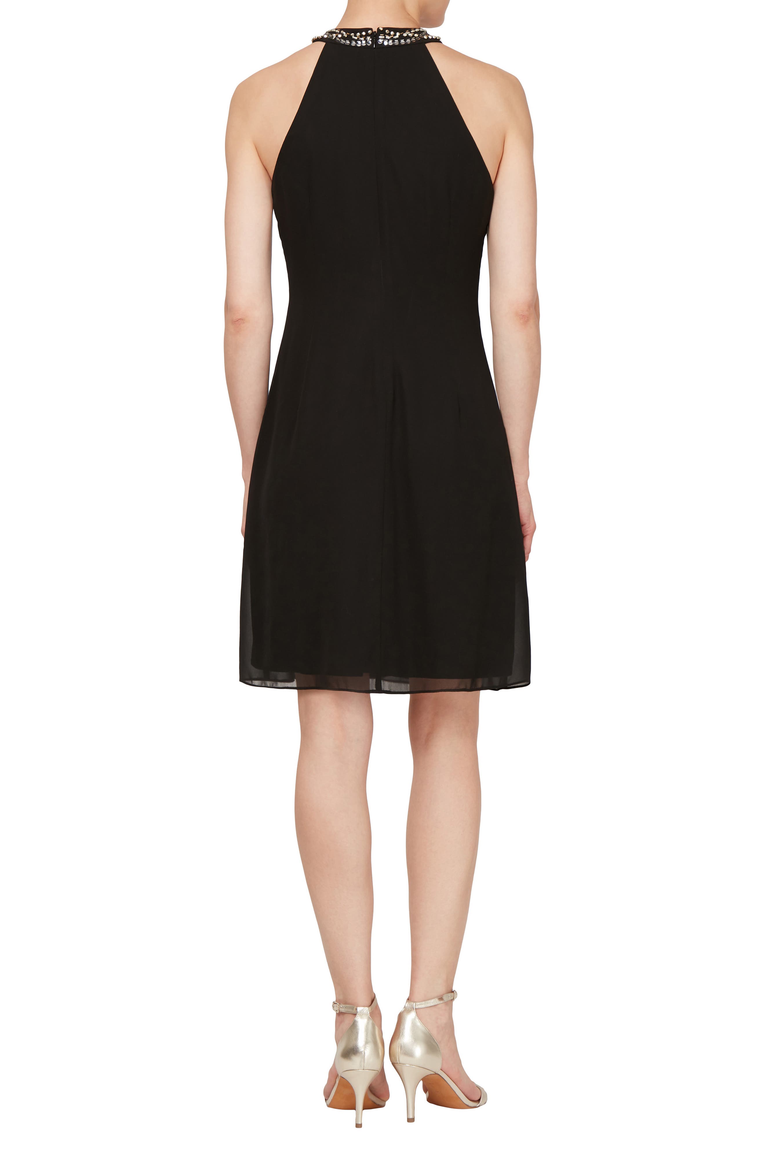 Embellished Halter Dress - image 2