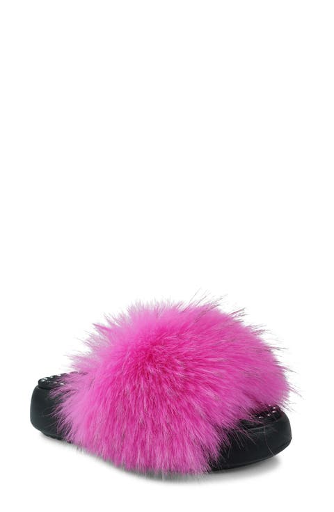 Fabbi Faux Fur Platform Sandal (Women)