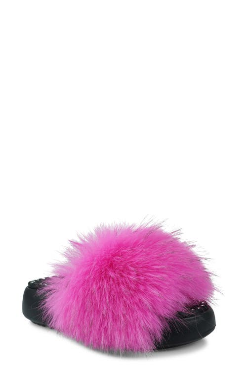 Zigi Fabbi Faux Fur Platform Sandal