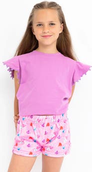 Preppy Goose Chocolate Kisses Plush Lounge Shorts