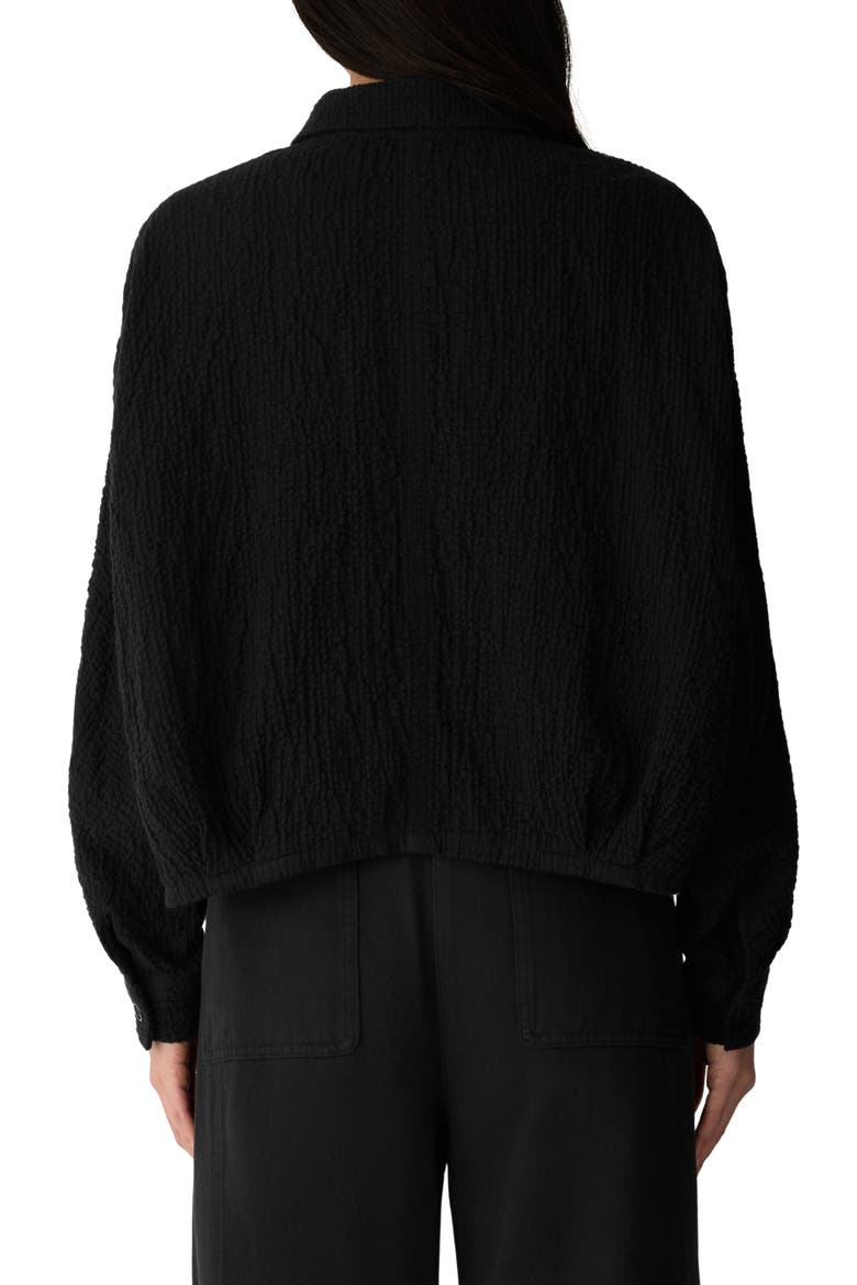 Classic Collar Cropped Jacket, Alternate, color, BLACK