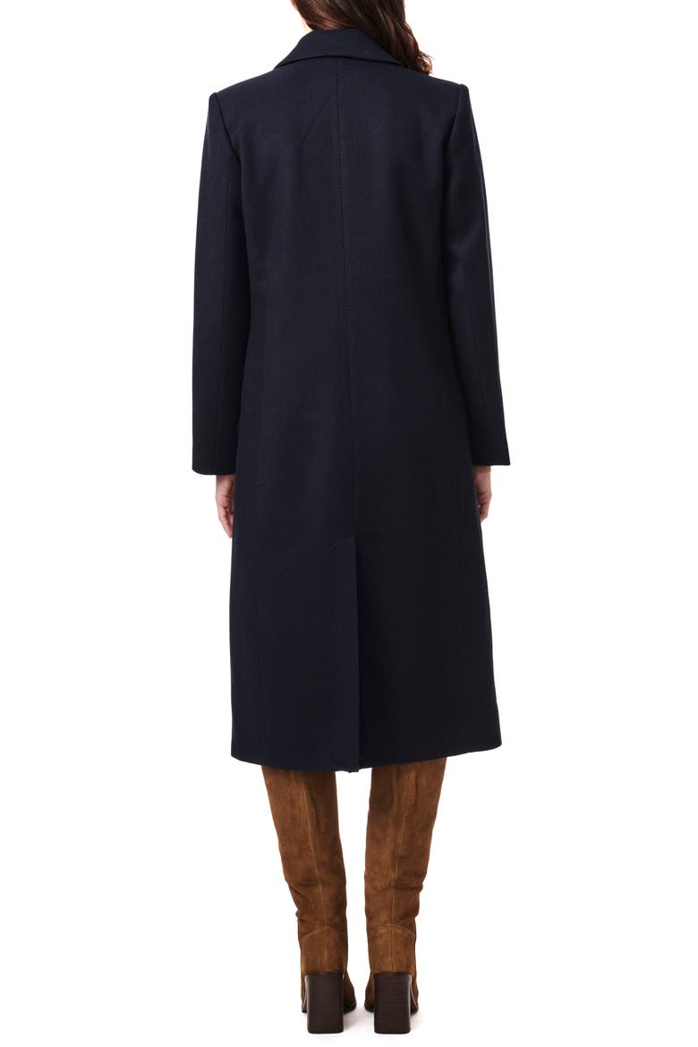Double Breasted Twill Coat, Alternate, color, NAVY