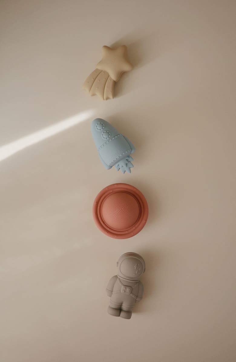 Mushie Set of 4 Space Bath Toys, Alternate, color, 