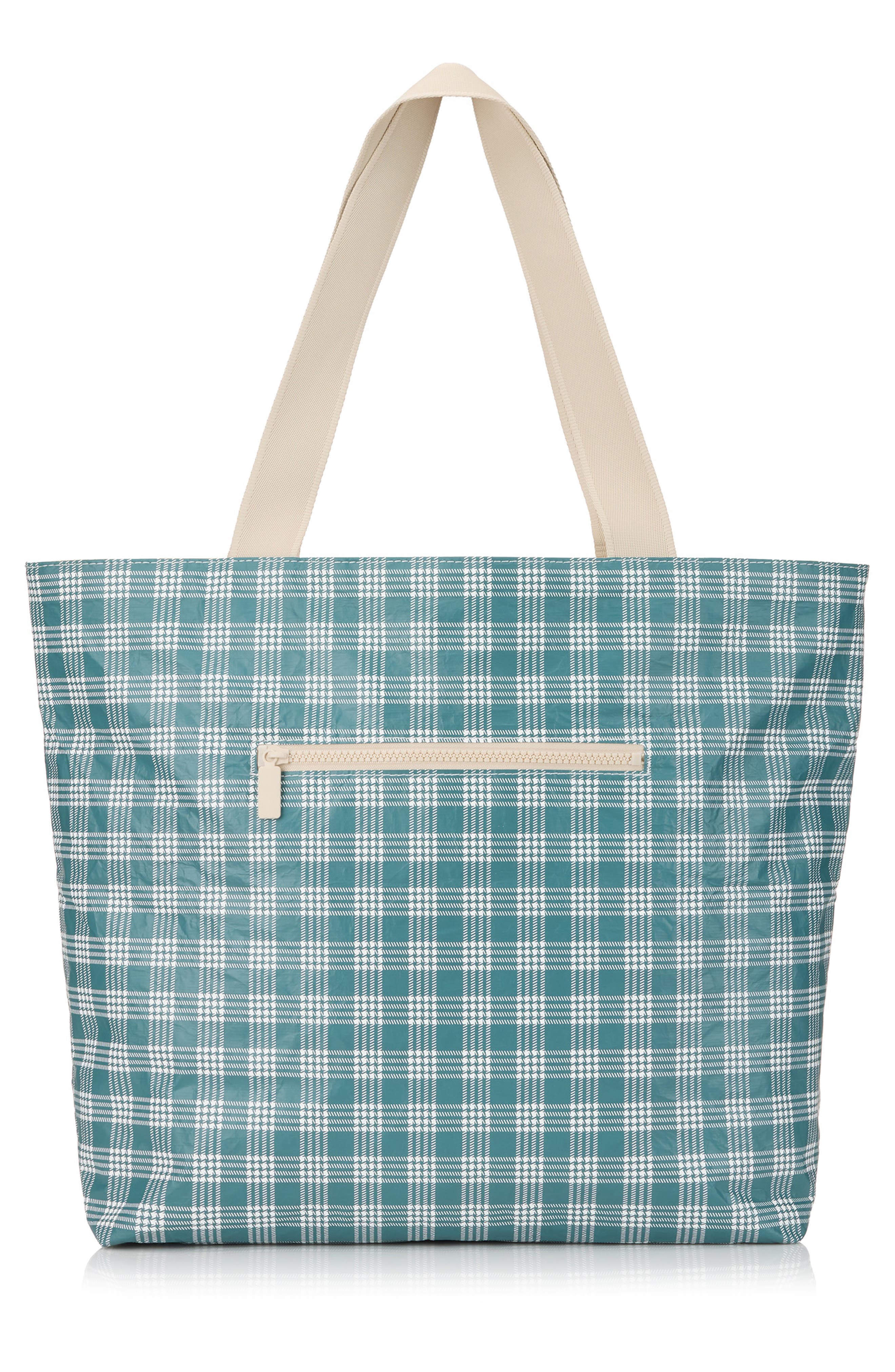 Aloha Collection Day Tripper Palaka Water Resistant Tyvek<sup>®</sup> Tote, Alternate, color, Atlantic