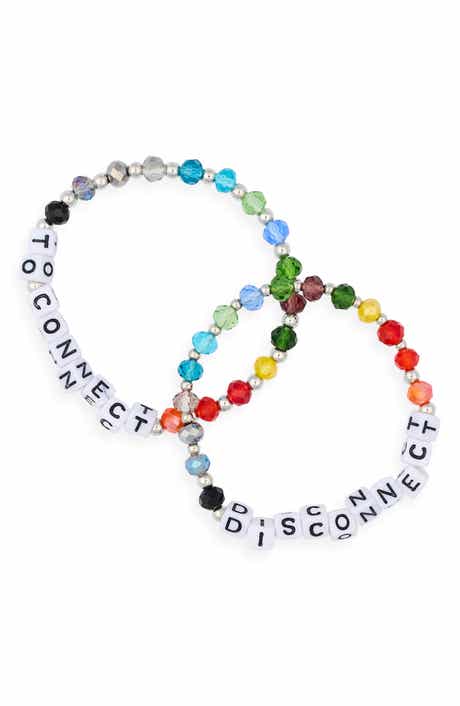 Mas Fotos Set of 2 Beaded Stretch Bracelets