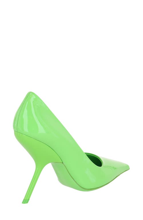 Ferragamo Pointed Toe Pump In Green