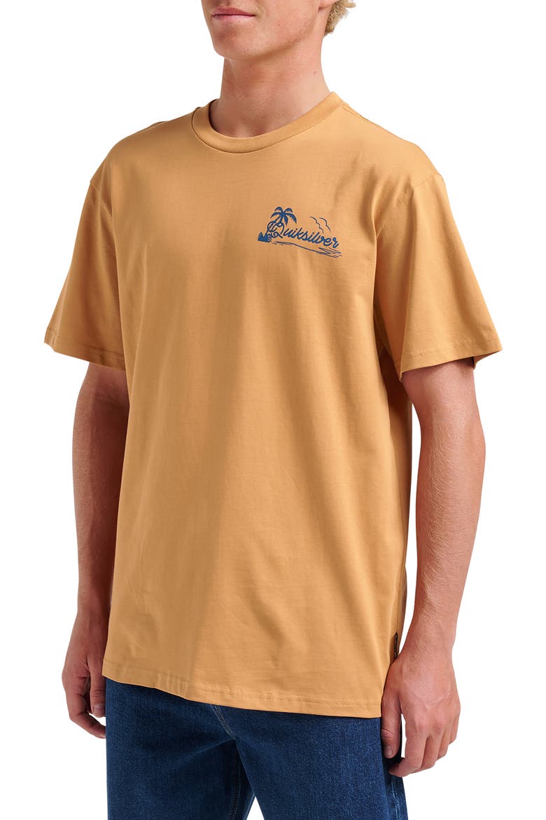 Island Vibin' Graphic T-Shirt, Alternate, color, ALMOND