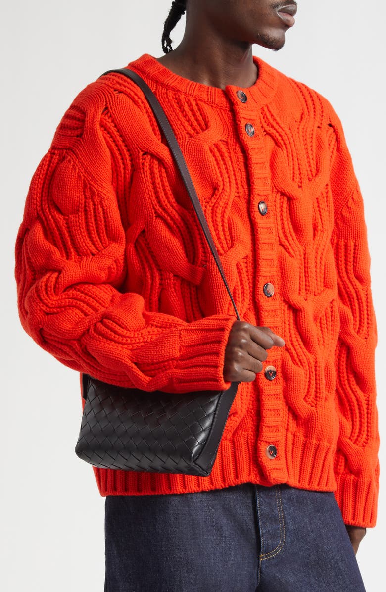 Bottega Veneta Traveler Avenue Intrecciato Leather Crossbody Bag, Alternate, color,