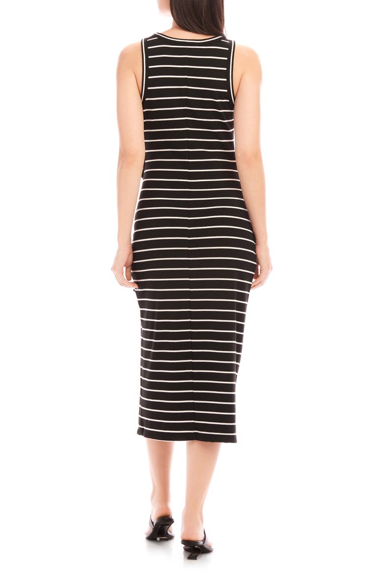 Maddie Side Knot Midi Dress, Alternate, color, STRIPE