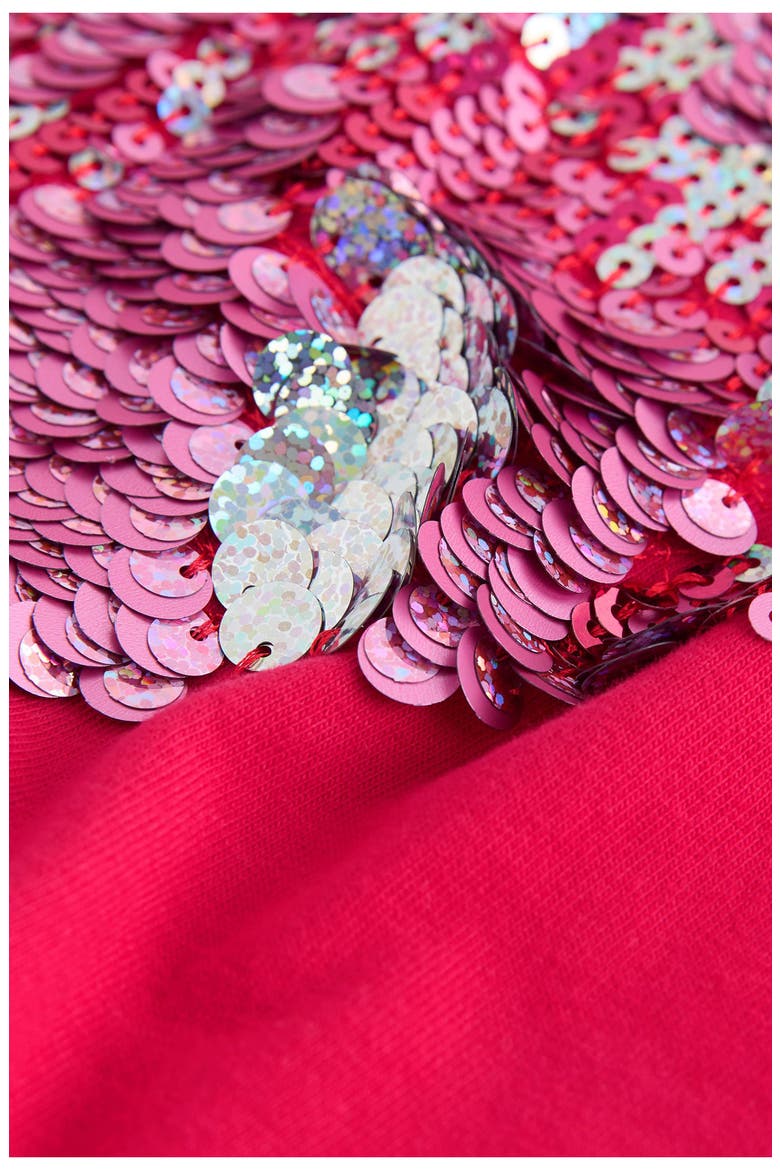 Kids' Sequin Heart T-Shirt, Alternate, color, RED