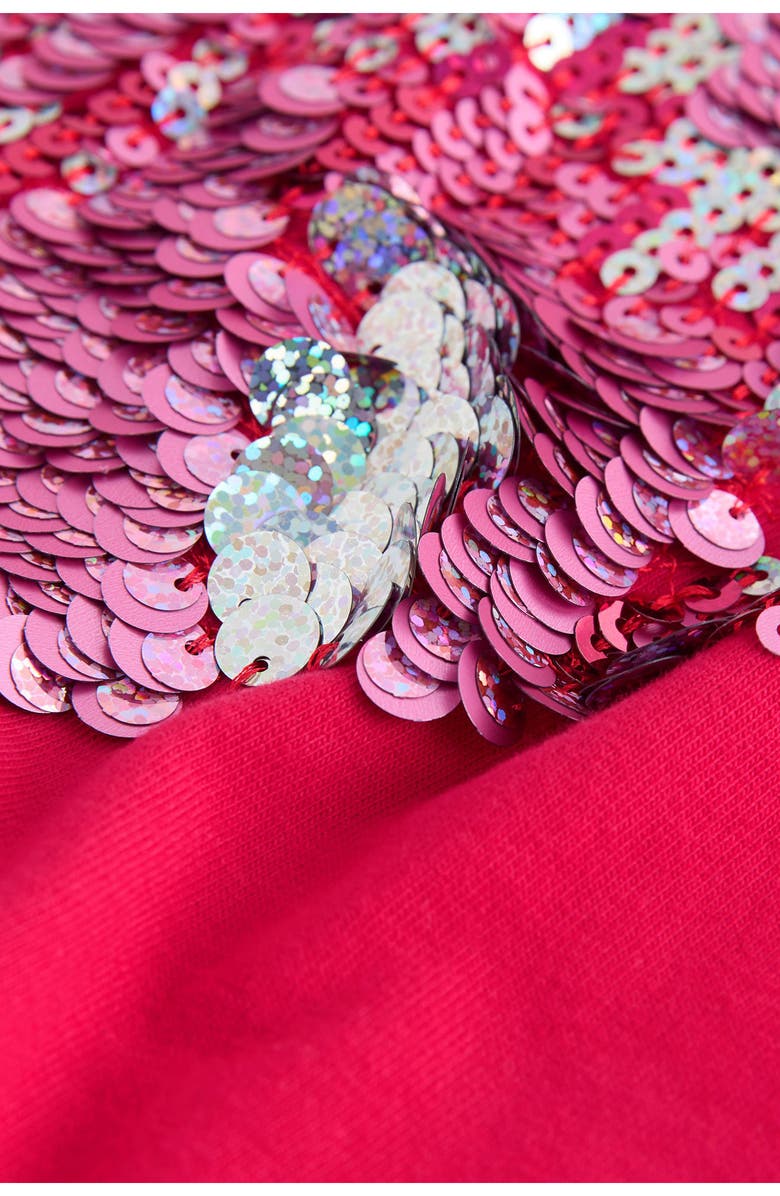 NEXT Kids' Sequin Heart T-Shirt, Alternate, color, Red