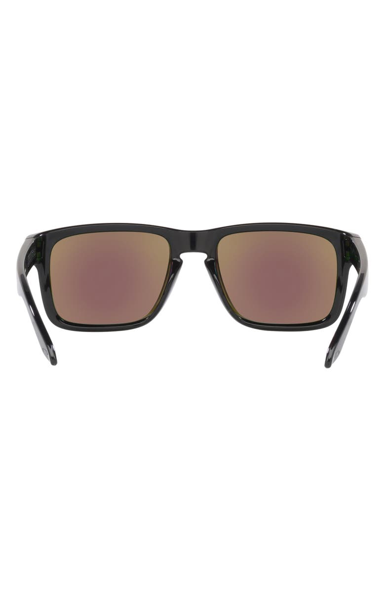 Oakley Holbrook<sup>™</sup> 57mm Prizm<sup>™</sup> Polarized Keyhole Sunglasses, Alternate, color, Black
