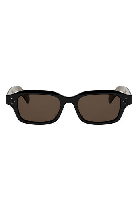 3 Dots 52mm Rectangle Sunglasses