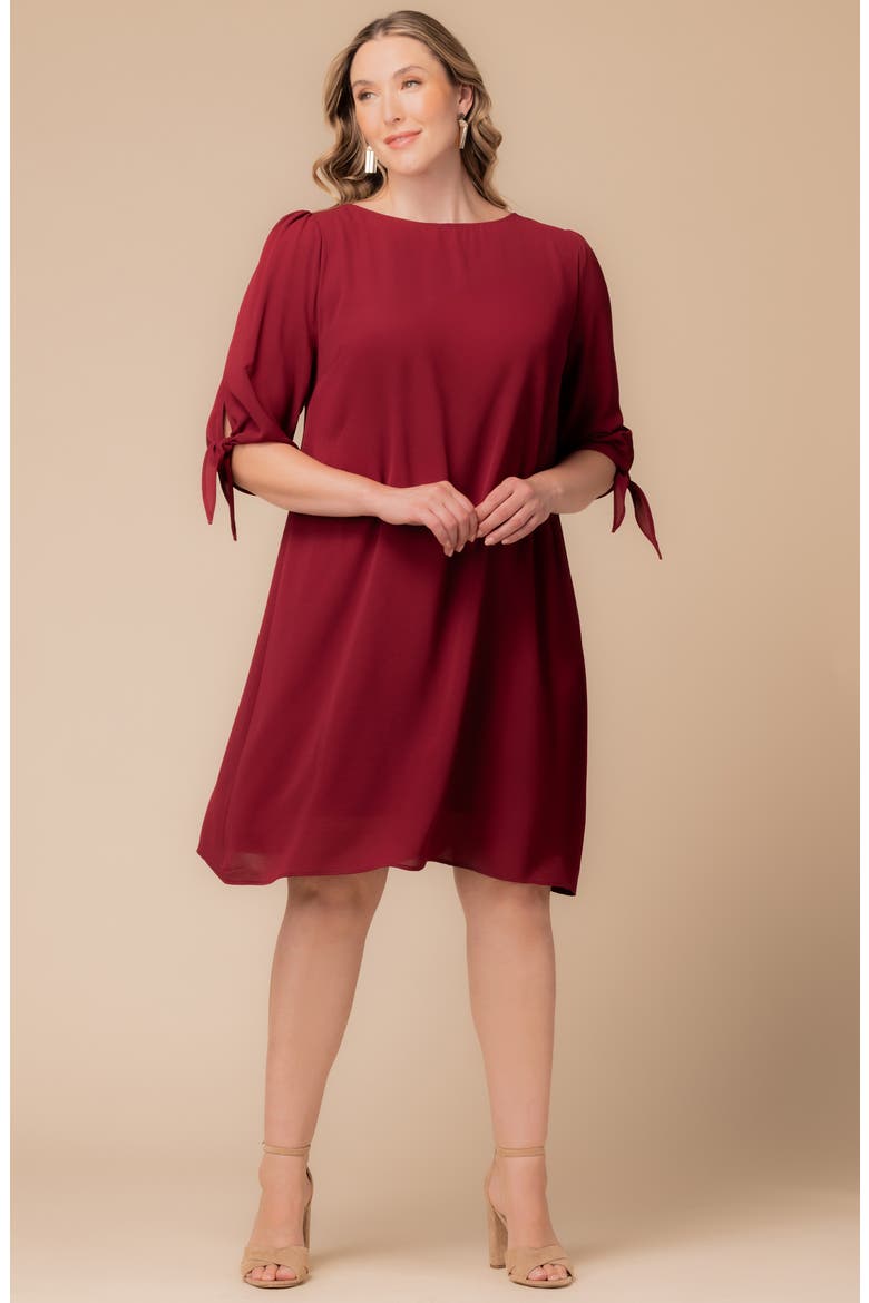 Manhattan Shift Dress, Alternate, color, BERRY