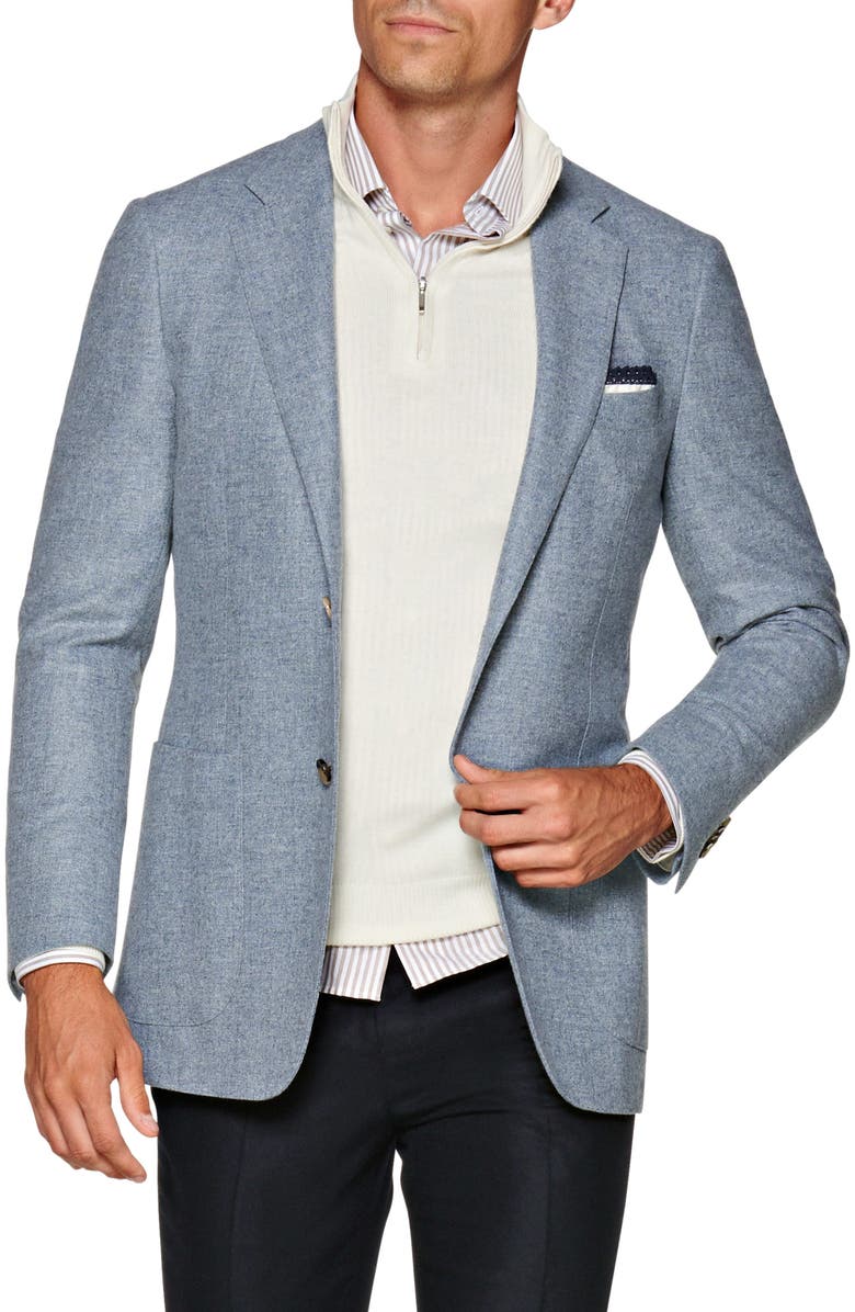 Suitsupply Havana Slim Fit Heathered Wool Sport Coat, Main, color, 