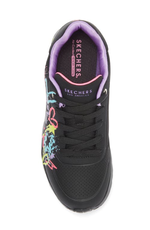 Skechers Kids' Uno Lite Sneaker In Black/multi