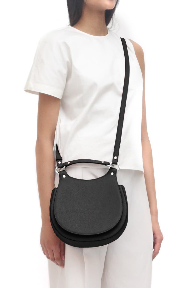 behno Mini Tilda Leather Saddle Bag, Alternate, color,